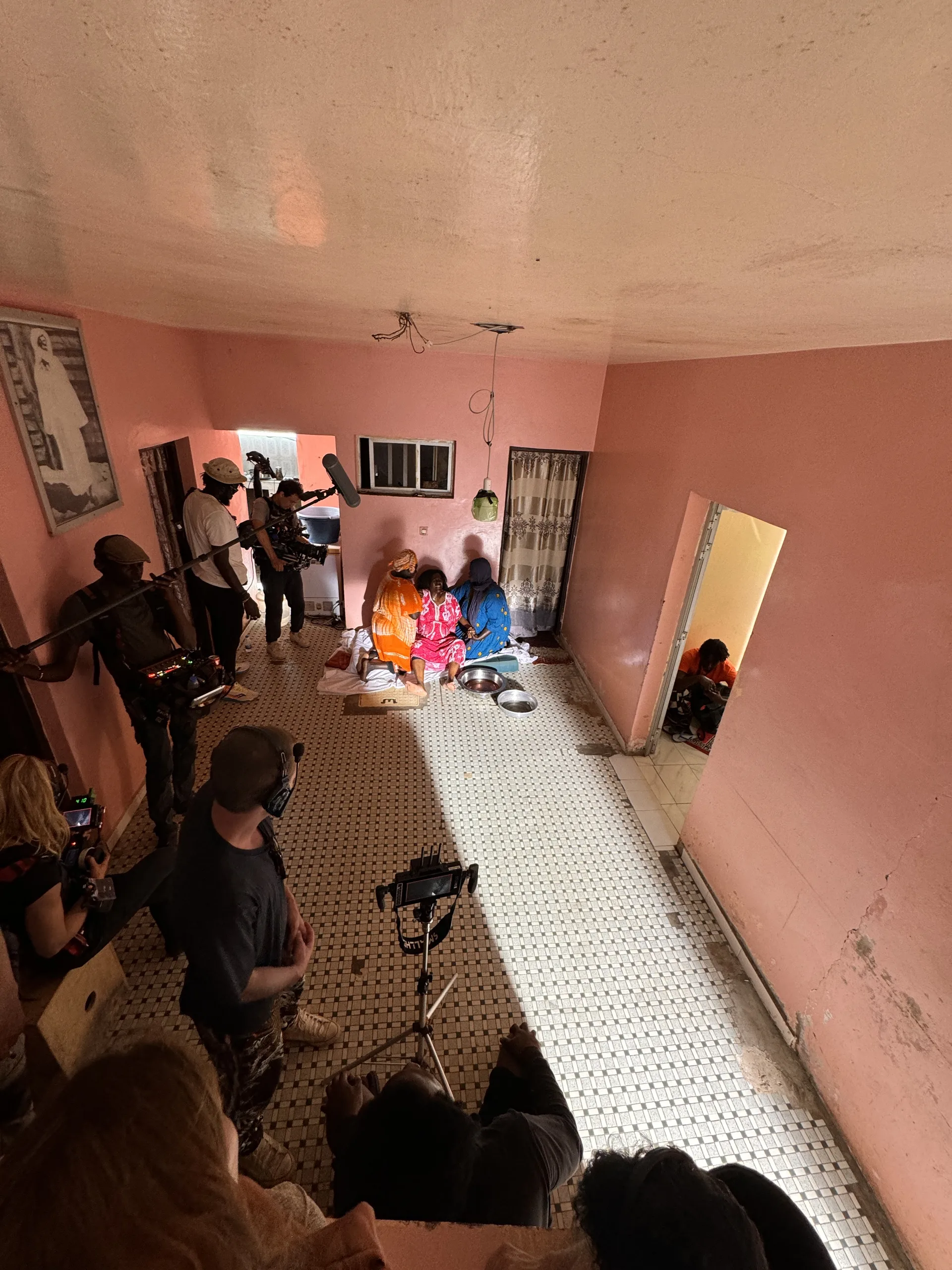 Adidas BTS pink room interior set Dakar