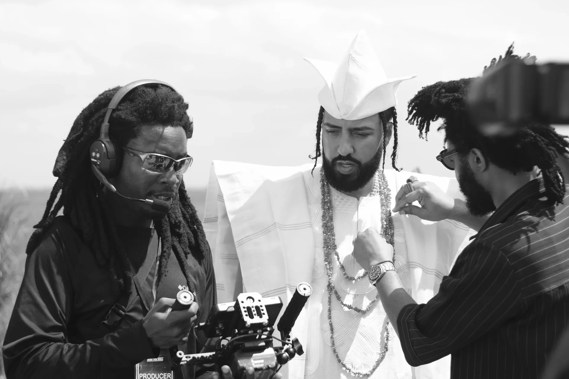 French Montana Swae Lee Wish U Well BTS crew black and white